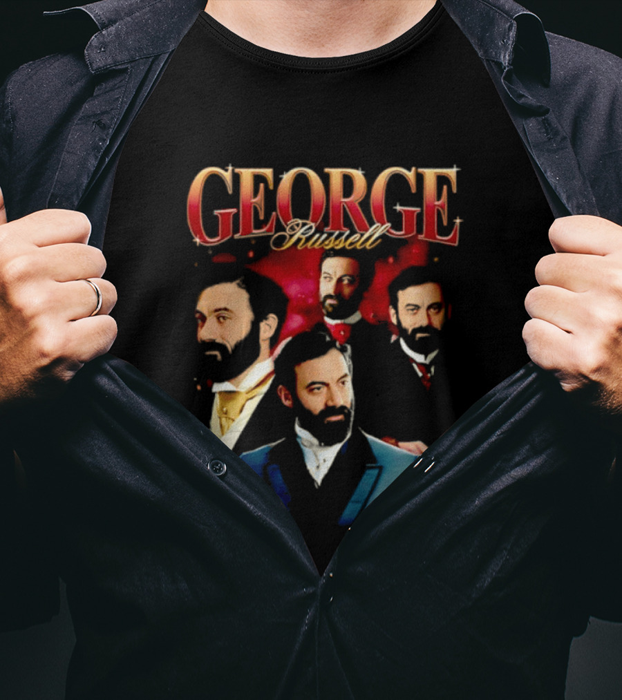 GEORGE Russell Vintage Style Portraits T-Shirt