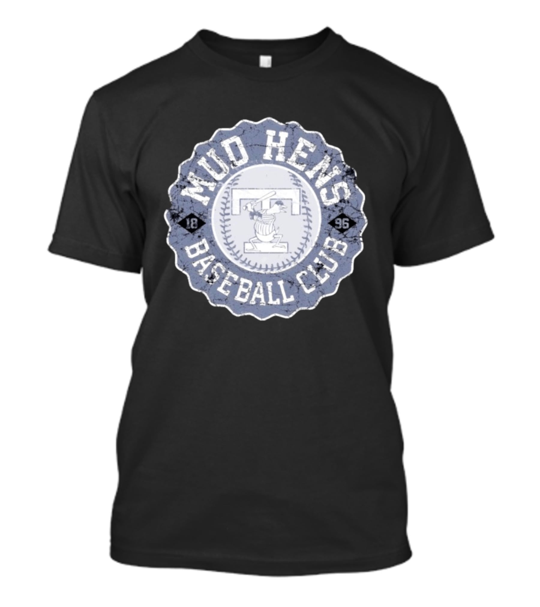Mud Hens Baseball Club 1896 Toledo Stamp T-Shirt