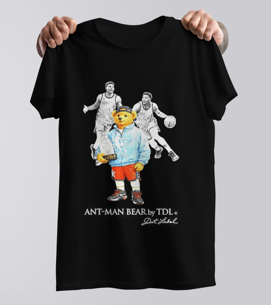 Anthony Edwards Minnesota Timberwolves Bear Trophy USA Basketball T-Shirt