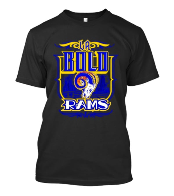 LA Rams Bold Mister Cartoon Los Angeles Rams T-Shirt