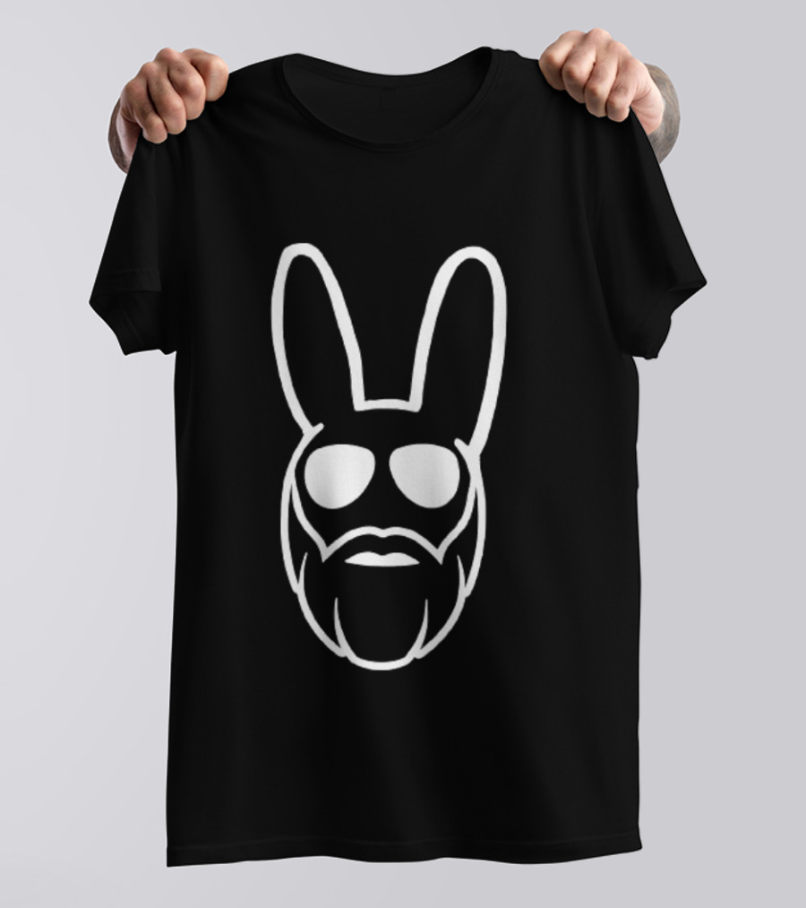 Swole Bunny Beard Face T-Shirt