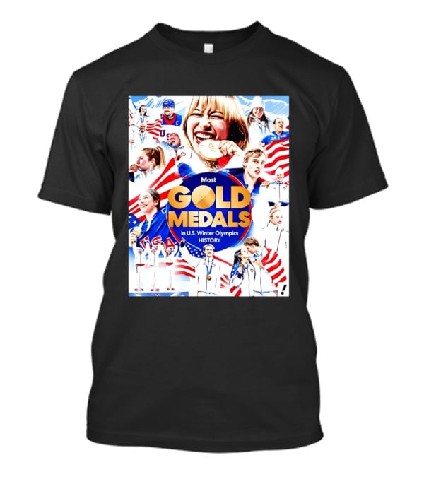 Most Gold Medals In U.S. Winter Olympics History 2026 T-Shirt