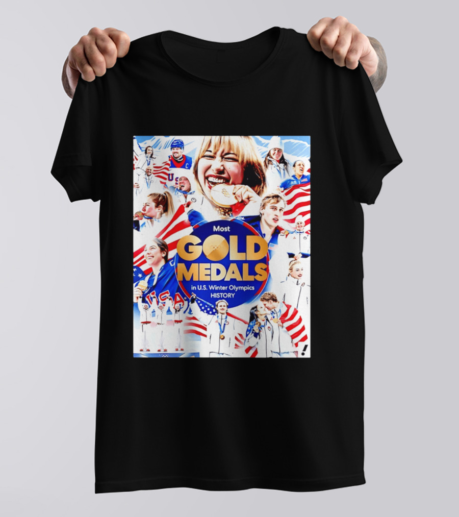 Most Gold Medals In U.S. Winter Olympics History 2026 T-Shirt