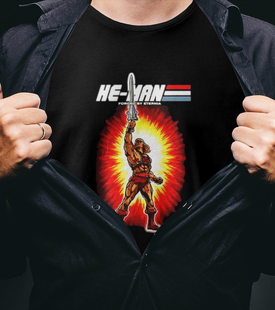 He Man Forged By Eternia Masters Of The Universe Power Sword Blast T-Shirt