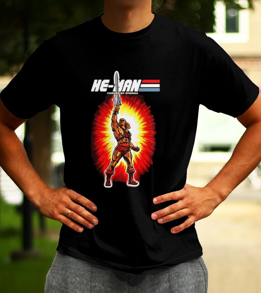 He Man Forged By Eternia Masters Of The Universe Power Sword Blast T-Shirt