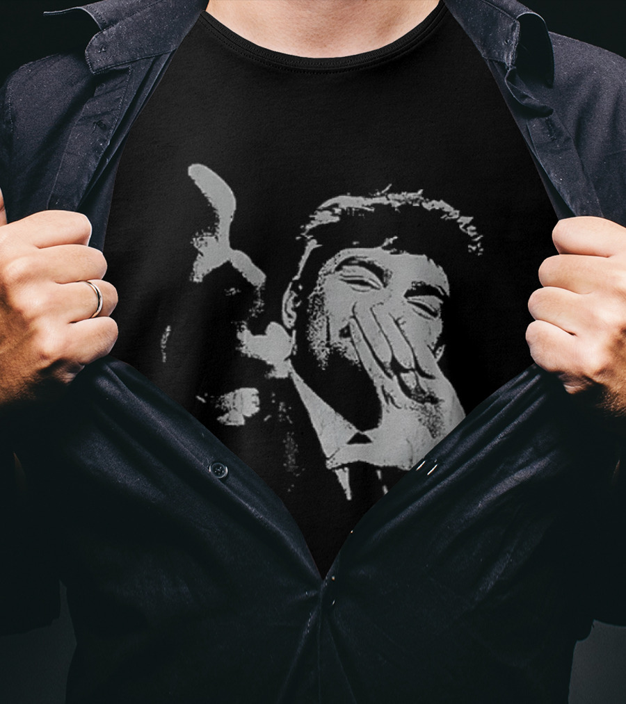 Trending Fuentes Wanghaf Grayscale Expression T-Shirt