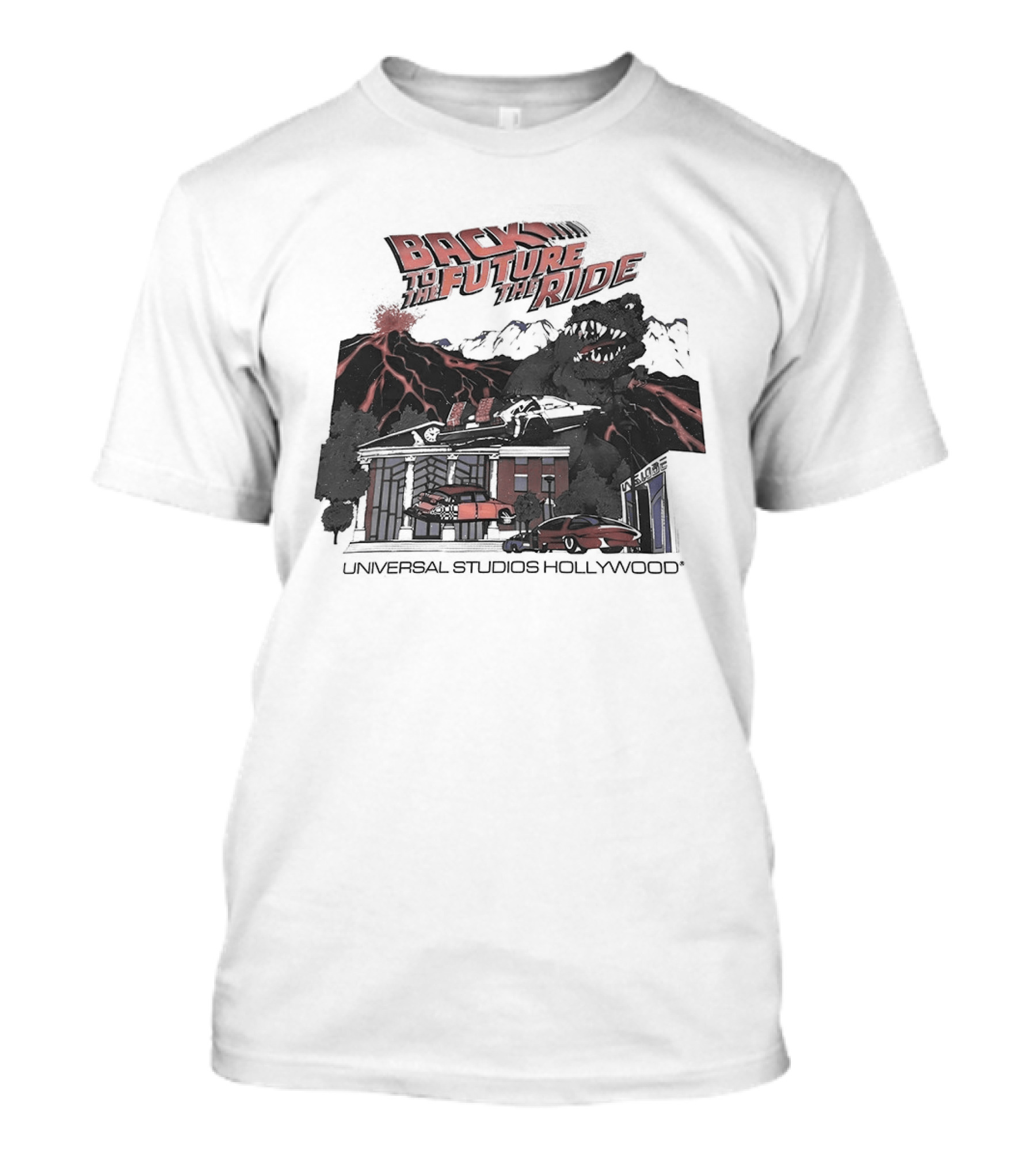 Back To The Future The Ride Lightning Universal Studios Hollywood Vintage Attraction T-Shirt
