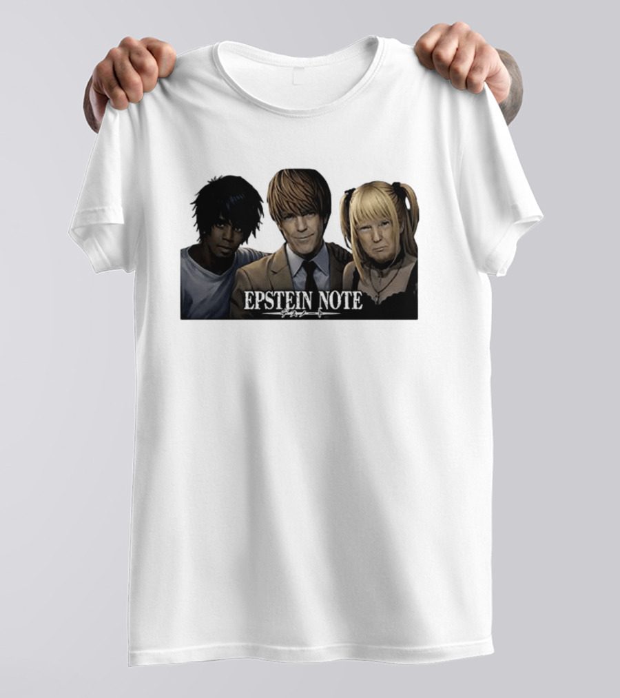 Epstein Note Anime Character Mashup Sarcastic T-Shirt