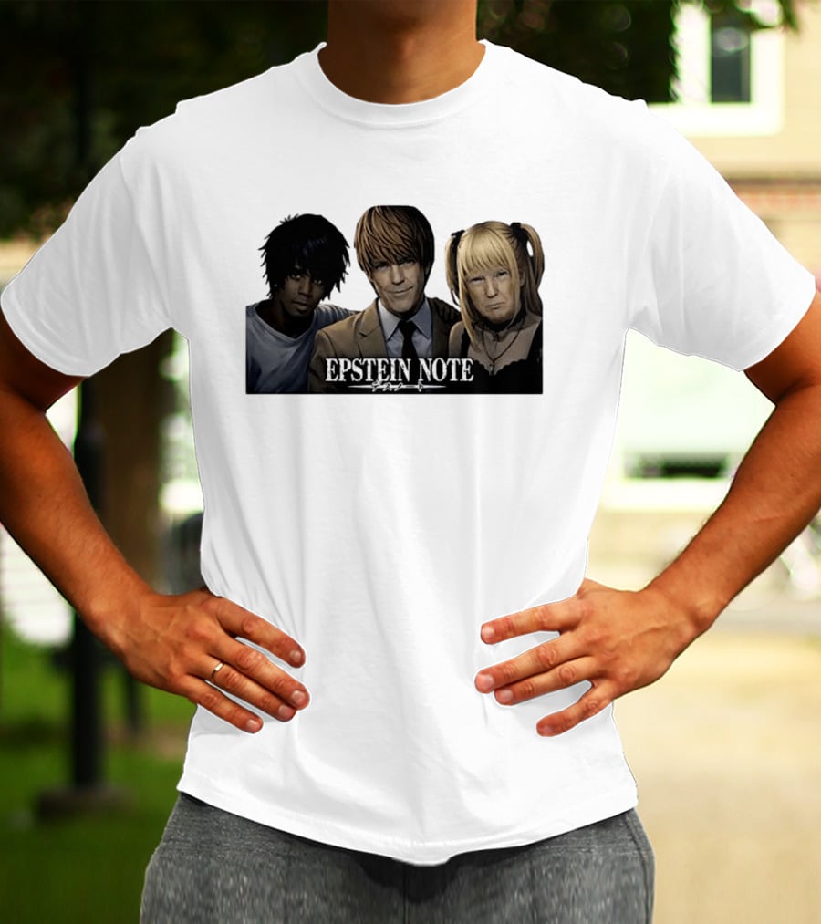 Epstein Note Anime Character Mashup Sarcastic T-Shirt