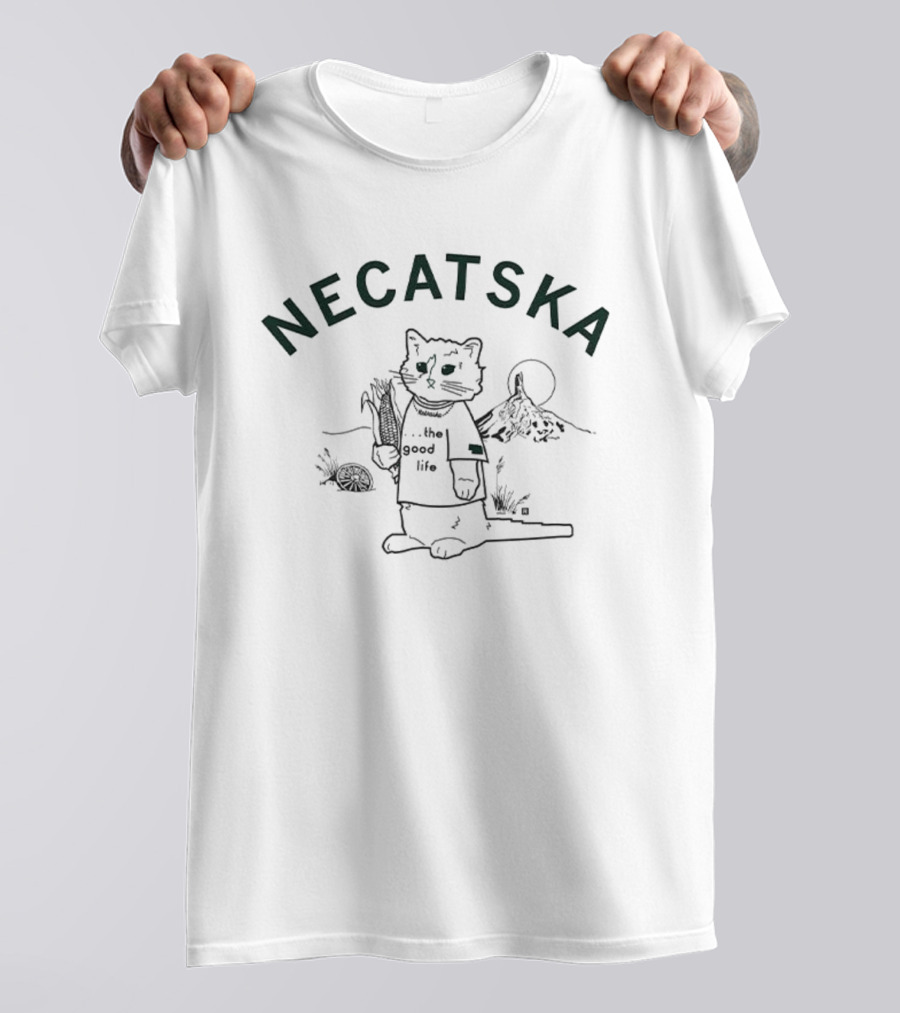 NECATSKA The Good Life Cat In The Desert T-Shirt