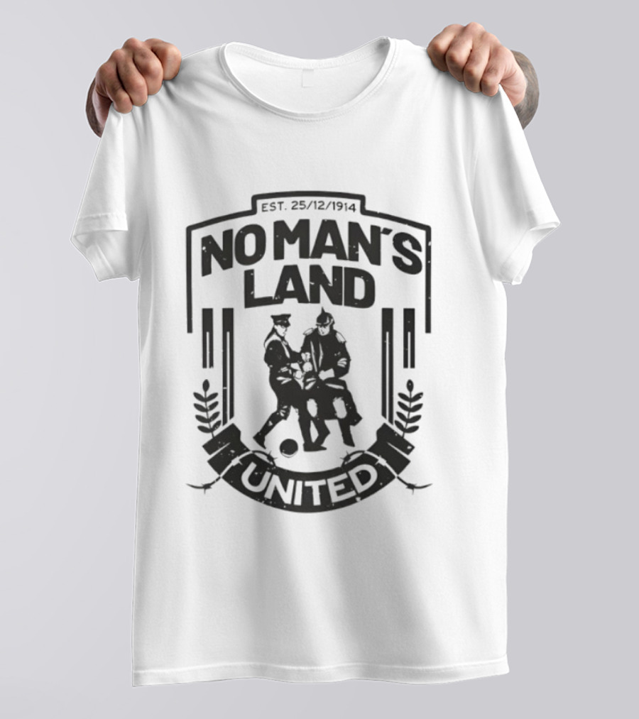 No Man's Land United Est 25 12 1914 Vintage Football Soldiers Soccer Team T-Shirt