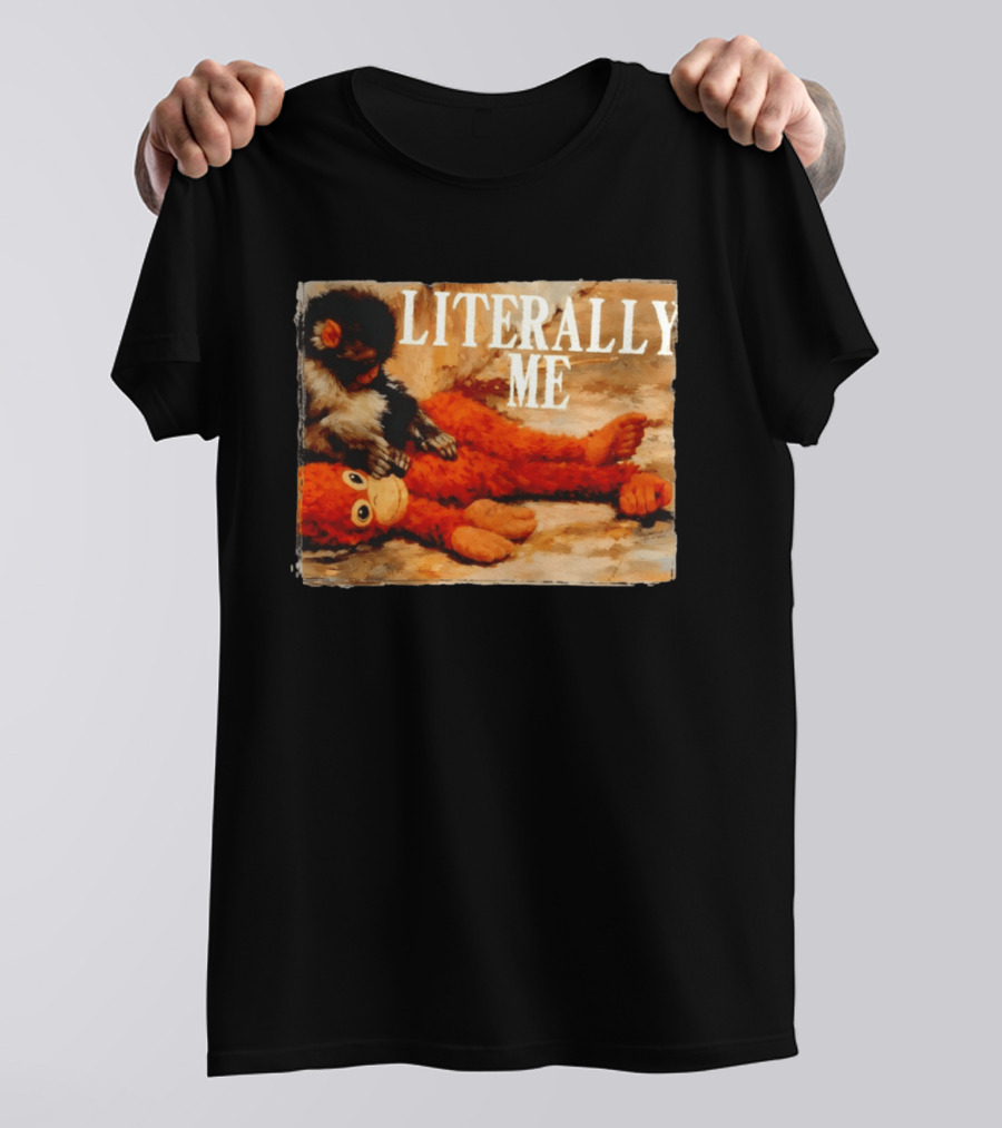 Literally Me Monkey Punch Panchi Kun Plush Relaxing T-Shirt