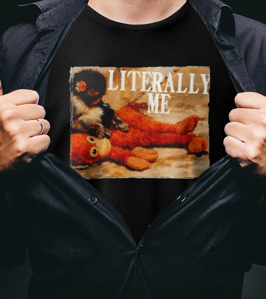 Literally Me Monkey Punch Panchi Kun Plush Relaxing T-Shirt