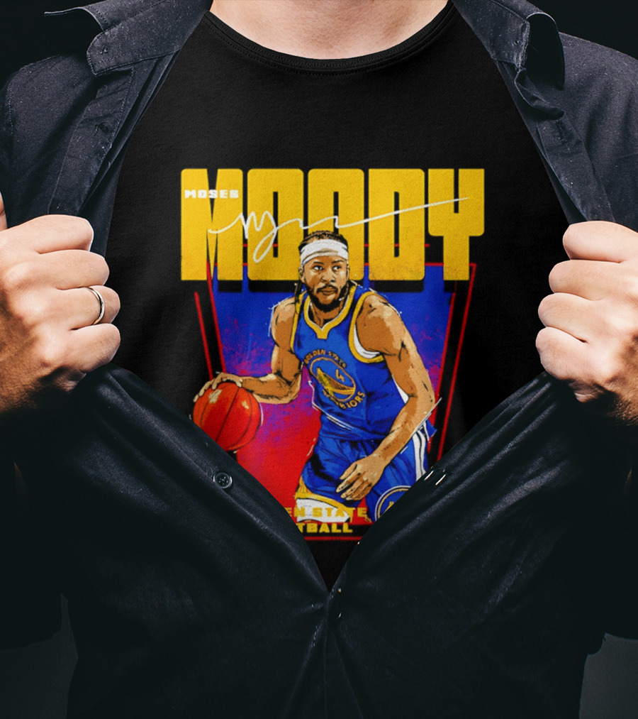 Moses Moody Golden State Warriors Basketball T-Shirt