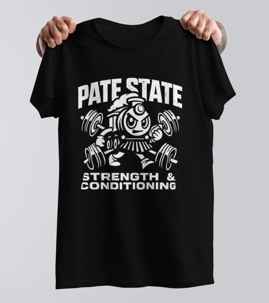 Pate State Steam Train Strength Conditioning Triblend T-Shirt