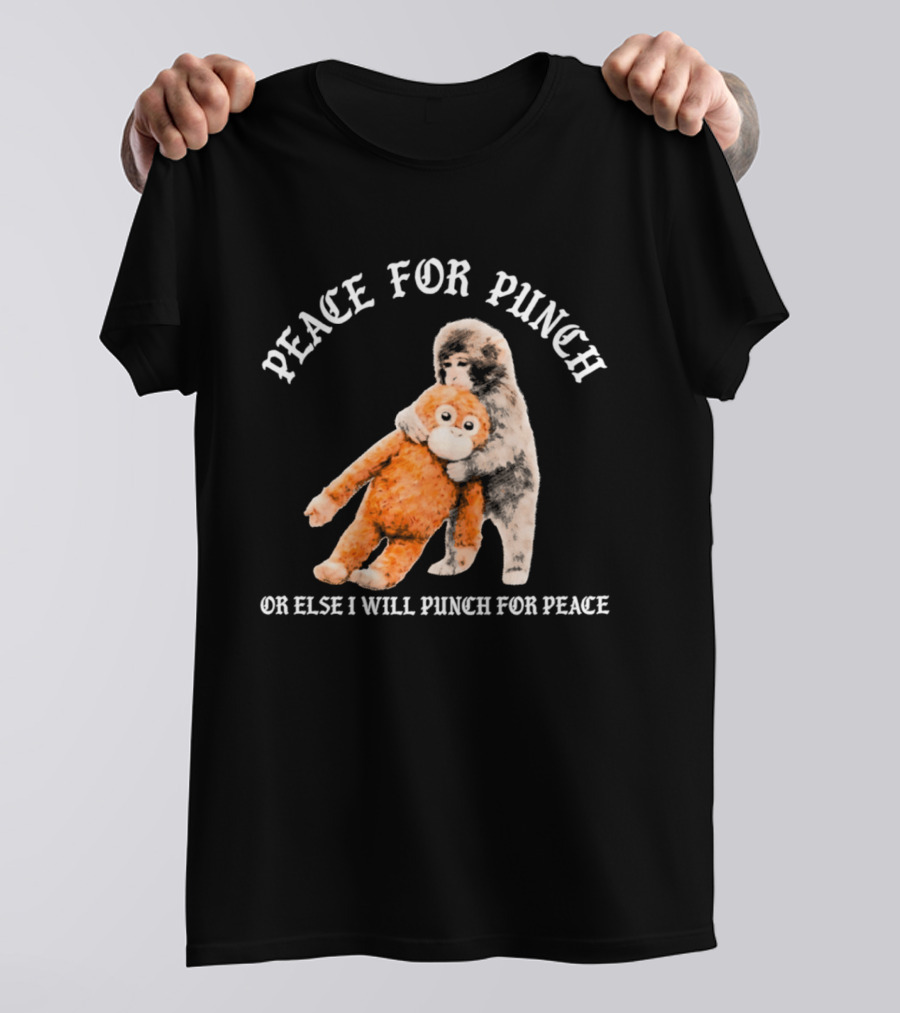 Peace For Punch Or Else I Will Punch For Peace Orangutan T-Shirt