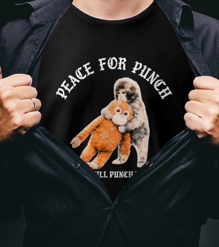 Peace For Punch Or Else I Will Punch For Peace Orangutan T-Shirt