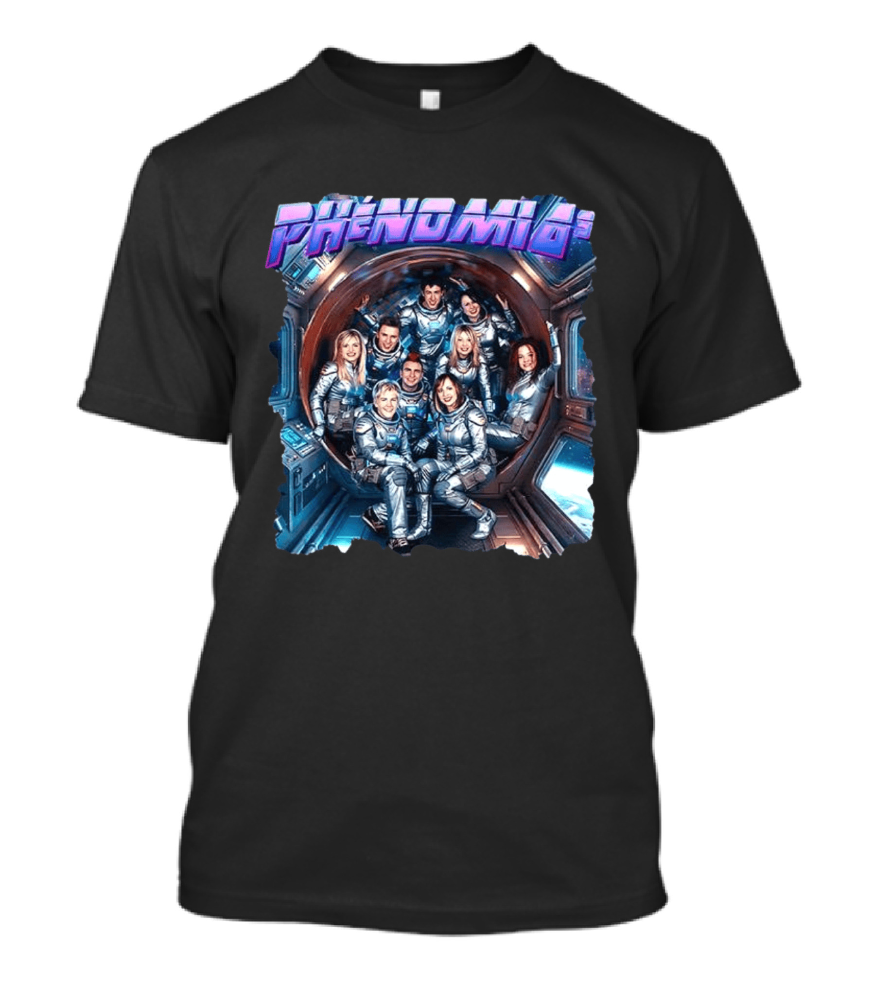 Phénomia9 Y2K Remix TV Series Space Crew T-Shirt