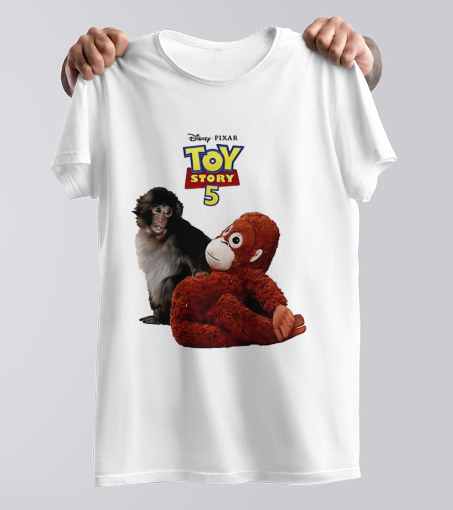 Disney Pixar Toy Story 5 Macaco Punch Stuffed Monkey T-Shirt