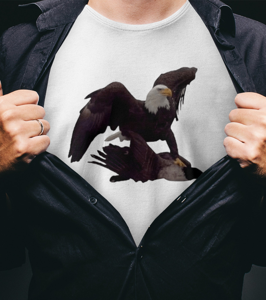 Bald Eagle Vs Goose Dominance Meme T-Shirt