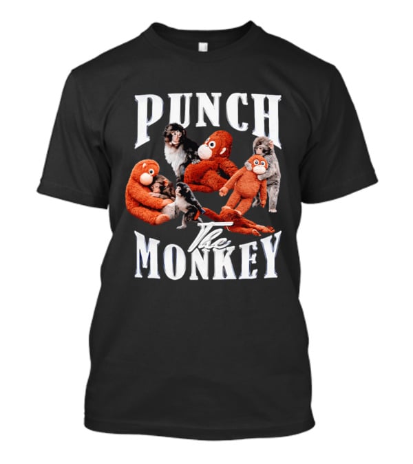 Punch The Monkey Stuffed Animal Toy Collection Playful T-Shirt