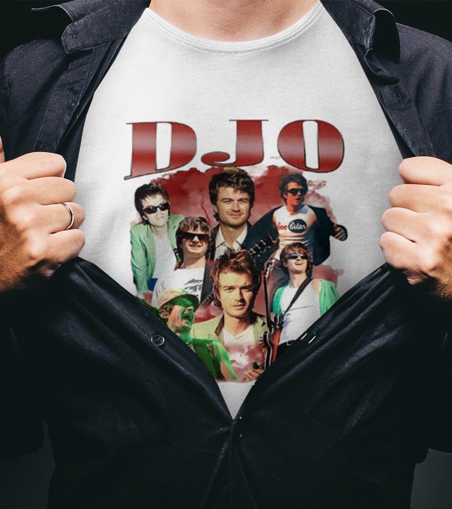 DJO Bootleg Vintage Retro Music Collage T-Shirt