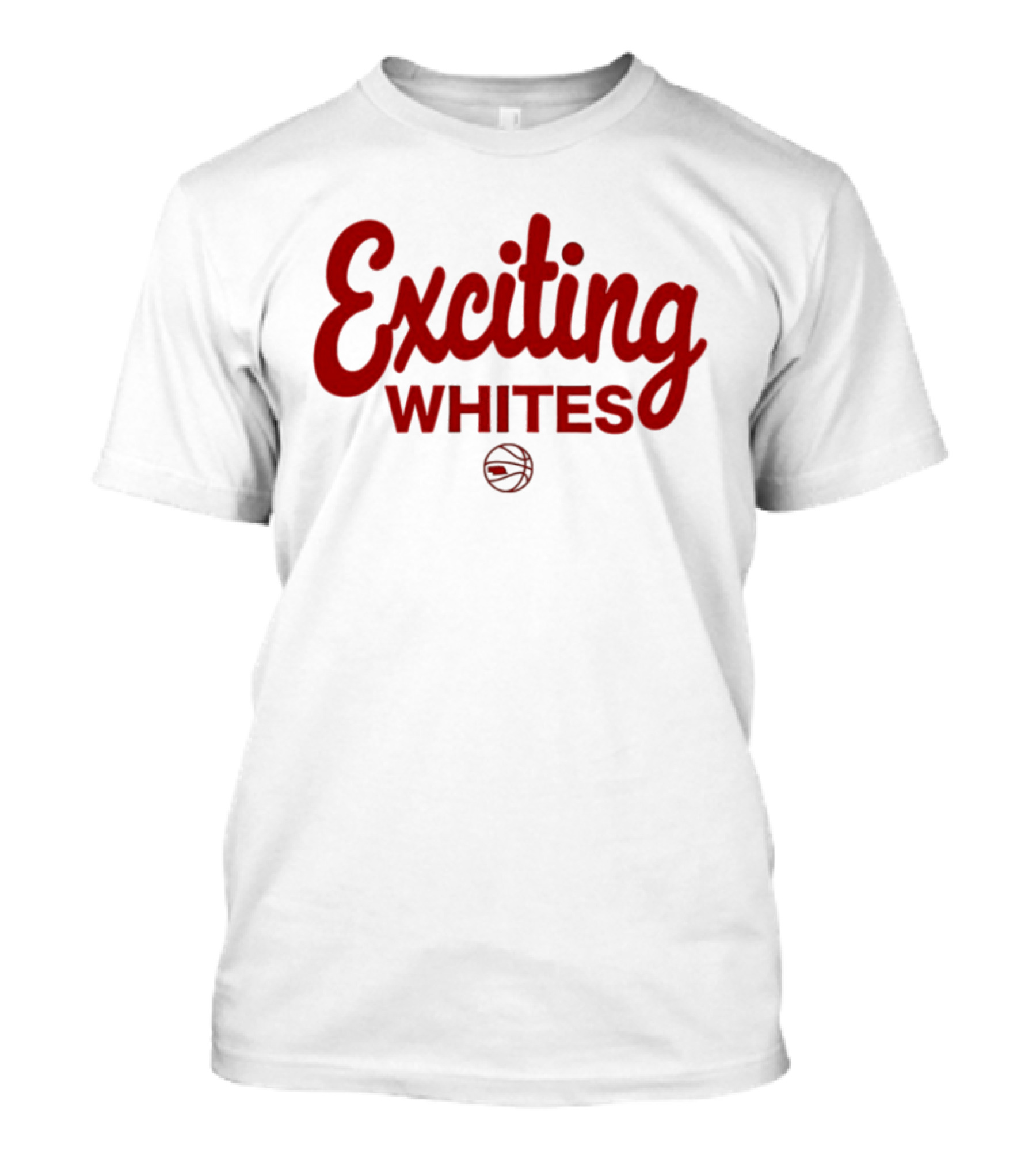 Exciting Whites Nebraska Basketball T-Shirt