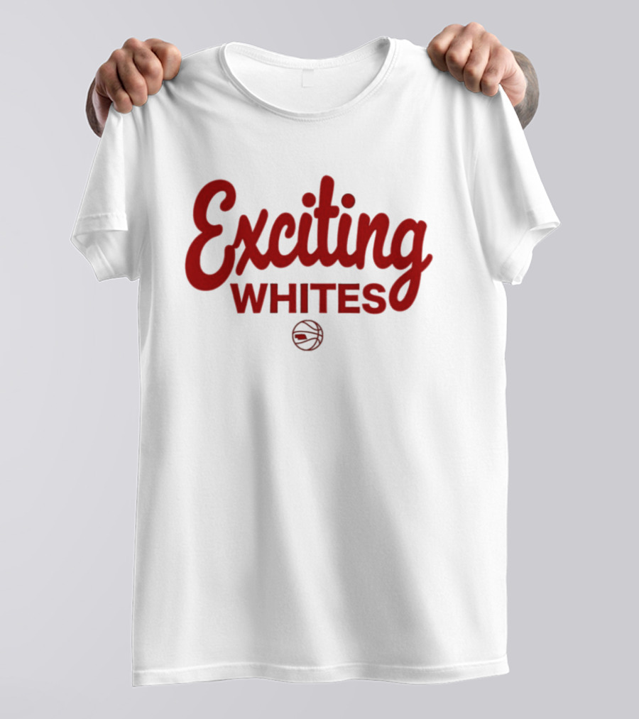 Exciting Whites Nebraska Basketball T-Shirt