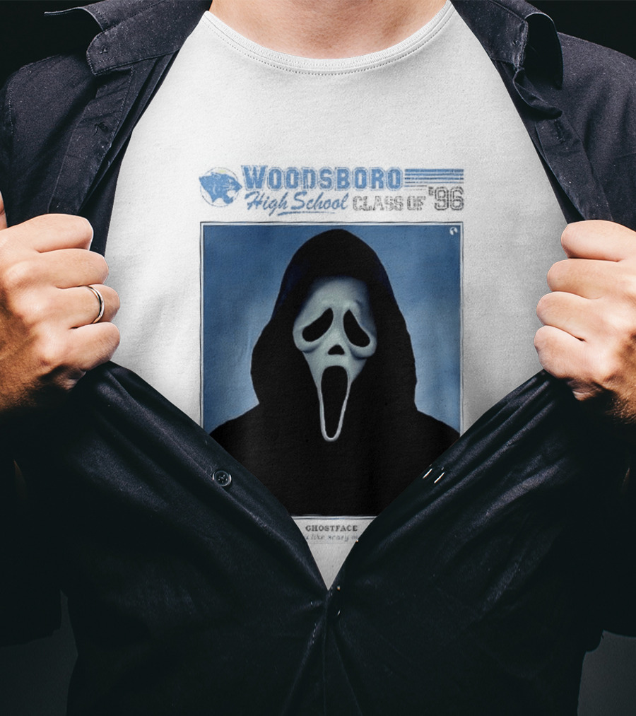 Ghostface Woodsboro High School Class Of '96 Yearbook Do You Like Scary Movies T-Shirt