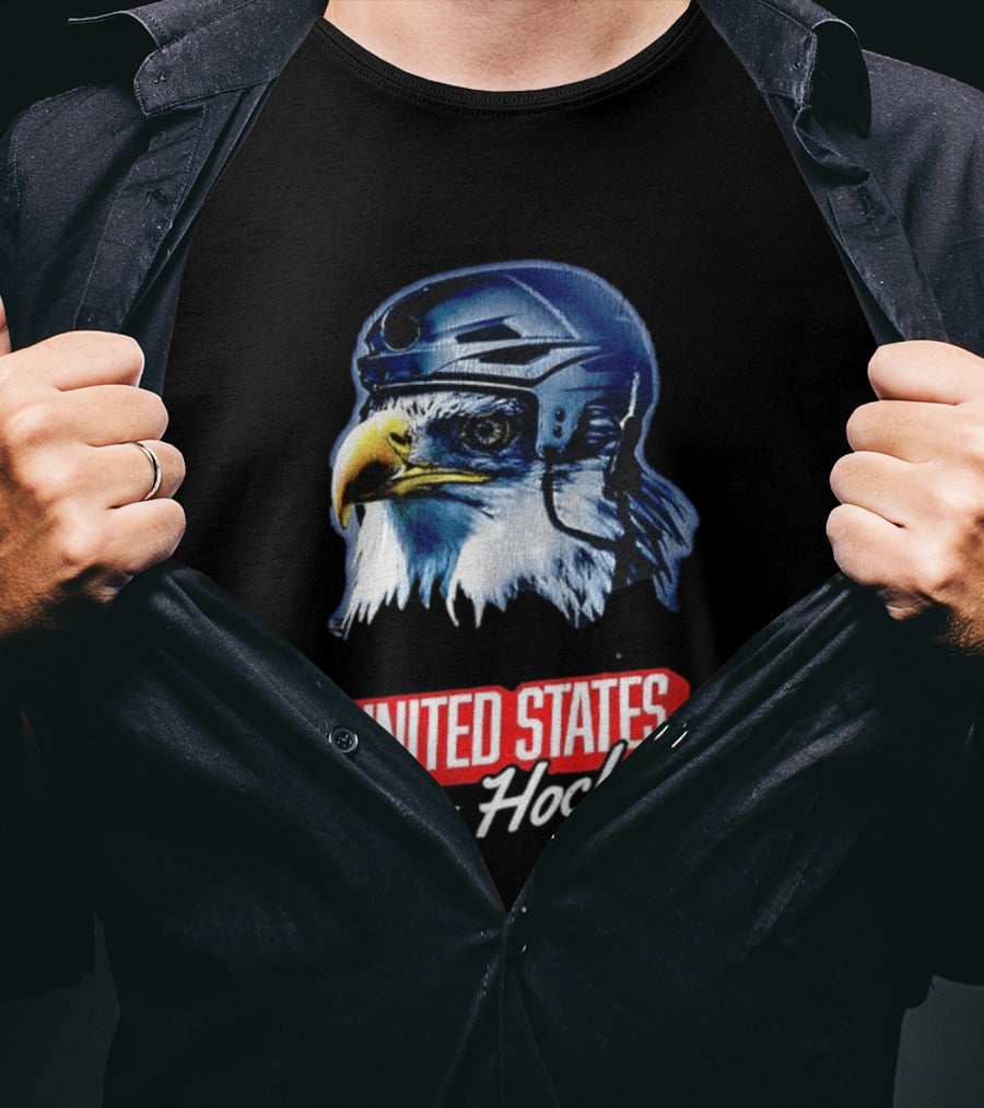 United States Hockey Eagle Milano Cortina 2026 Winter Olympics T-Shirt