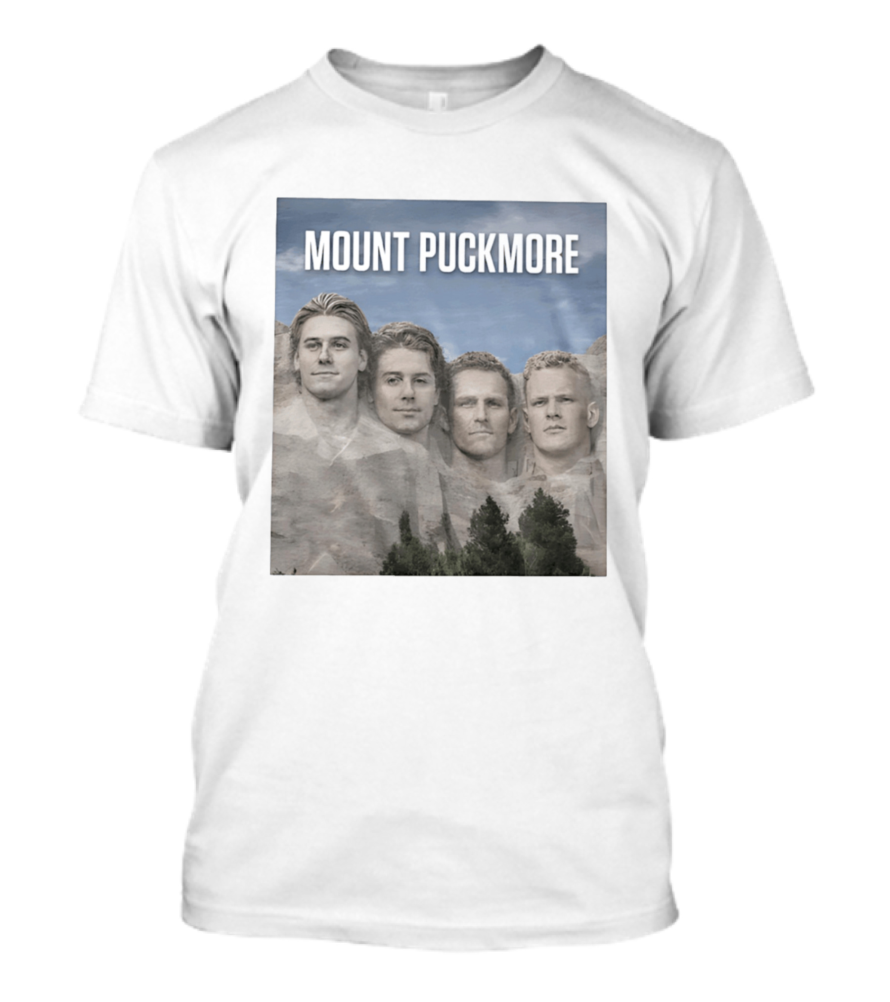 Mount Puckmore USA Hockey Champs Iconic Faces T-Shirt
