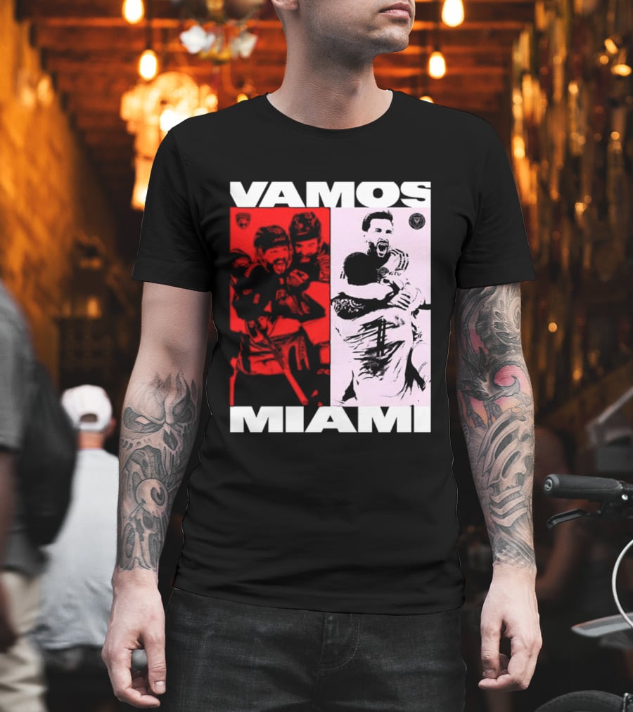 Vamos Miami Soccer Team Celebration Iconic Moments T-Shirt