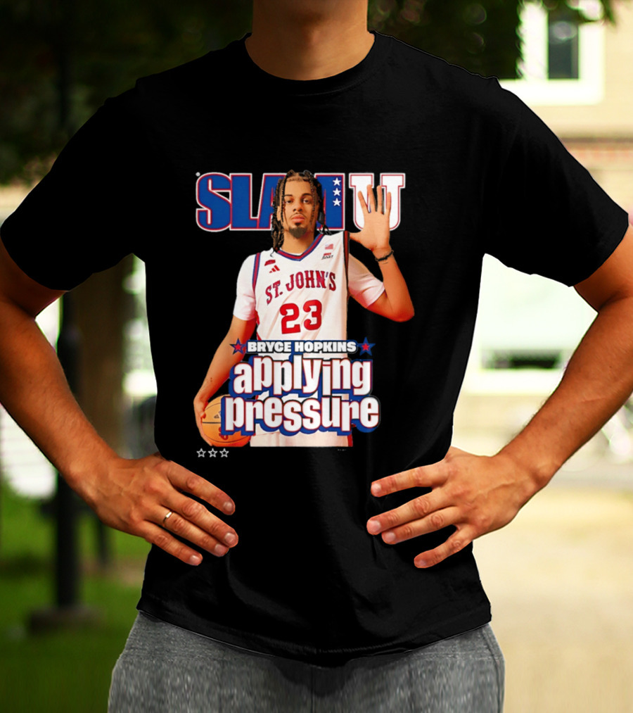 Bryce Hopkins St. John's Red Storm SlamU Applying Pressure Basketball Star T-Shirt