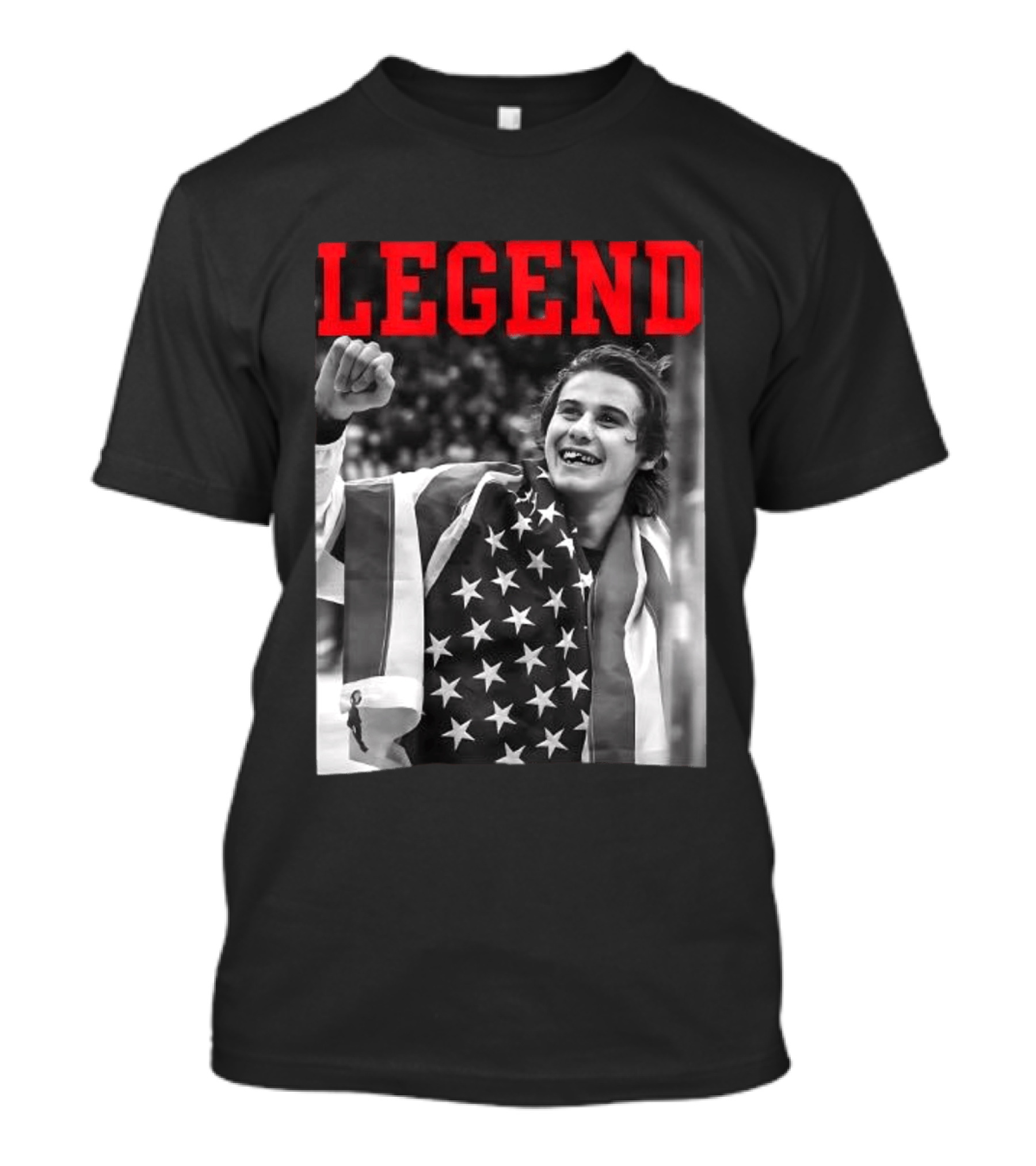 Jack Hughes USA Legend Olympic Gold Medal Hockey T-Shirt
