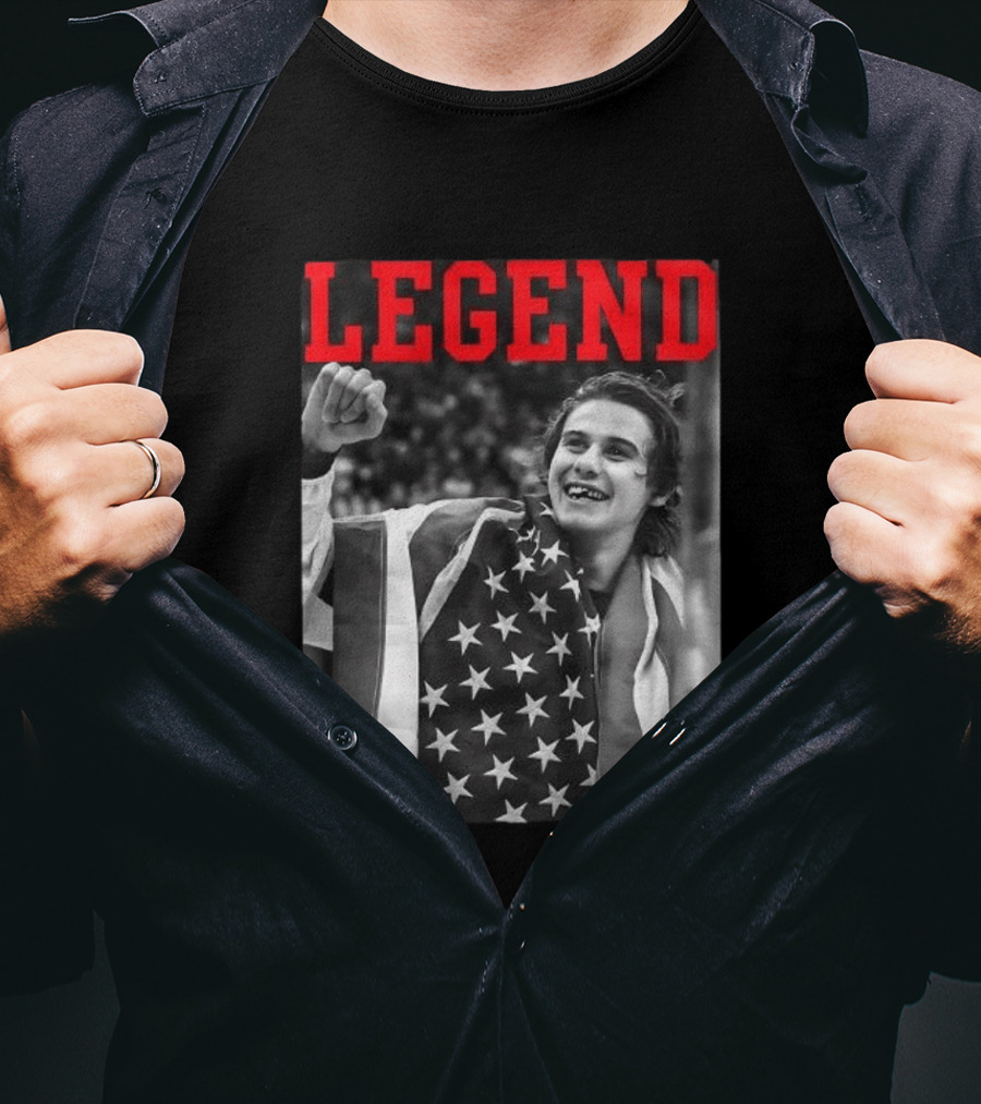 Jack Hughes USA Legend Olympic Gold Medal Hockey T-Shirt