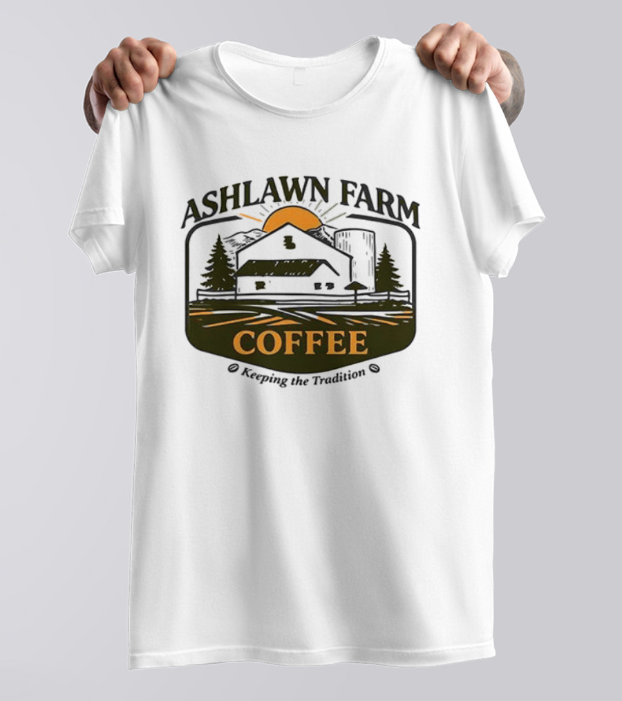 Ashlawn Farm Coffee Keeping The Tradition Vintage Farmhouse Aesthetic T-Shirt