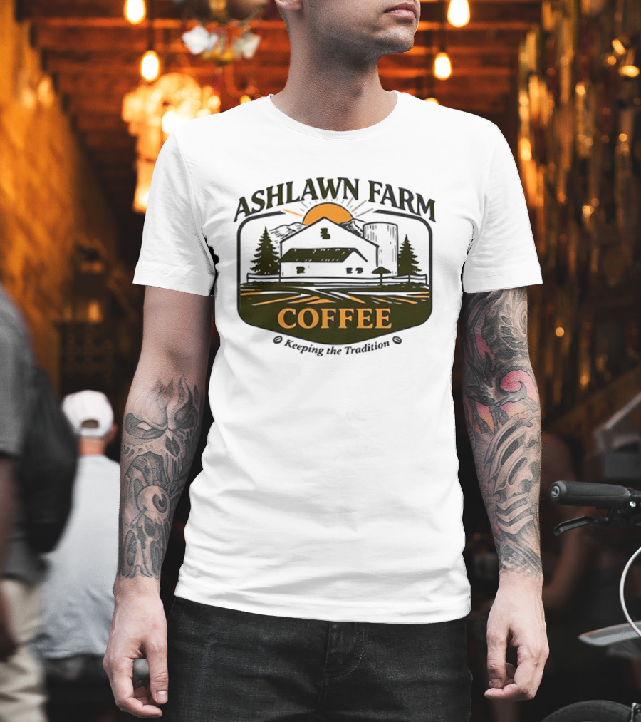 Ashlawn Farm Coffee Keeping The Tradition Vintage Farmhouse Aesthetic T-Shirt
