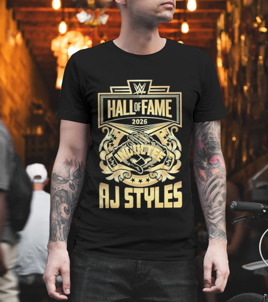 AJ Styles WWE Hall Of Fame 2026 Phenomenal Induction T-Shirt