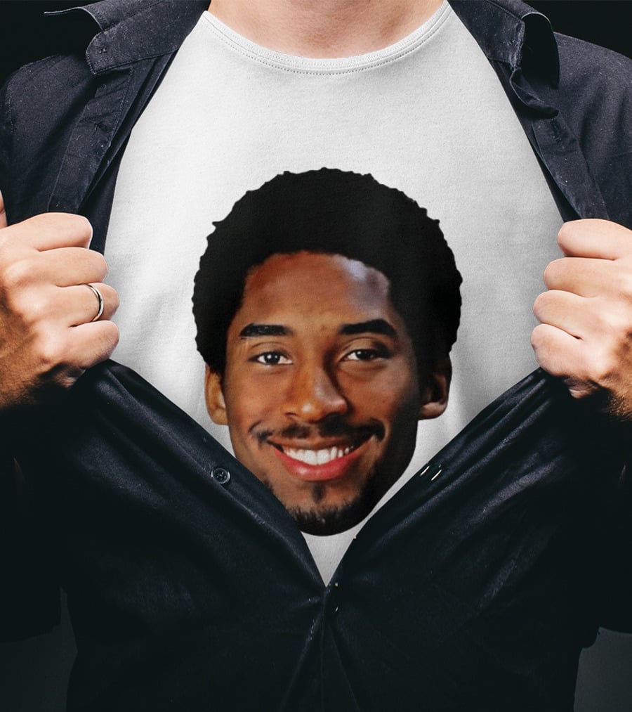 Kobe Bryant Big Face All Smiles NBA Legend T-Shirt