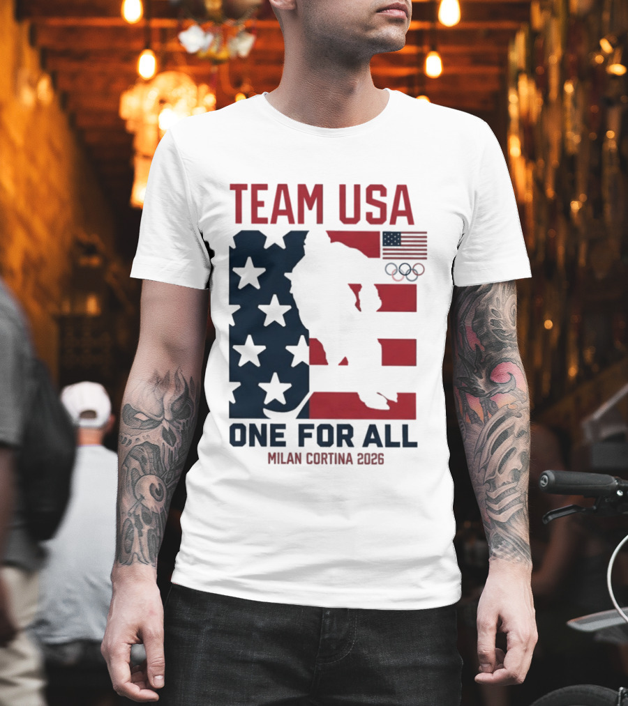 Team USA One For All Milan Cortina 2026 Winter Olympics T-Shirt