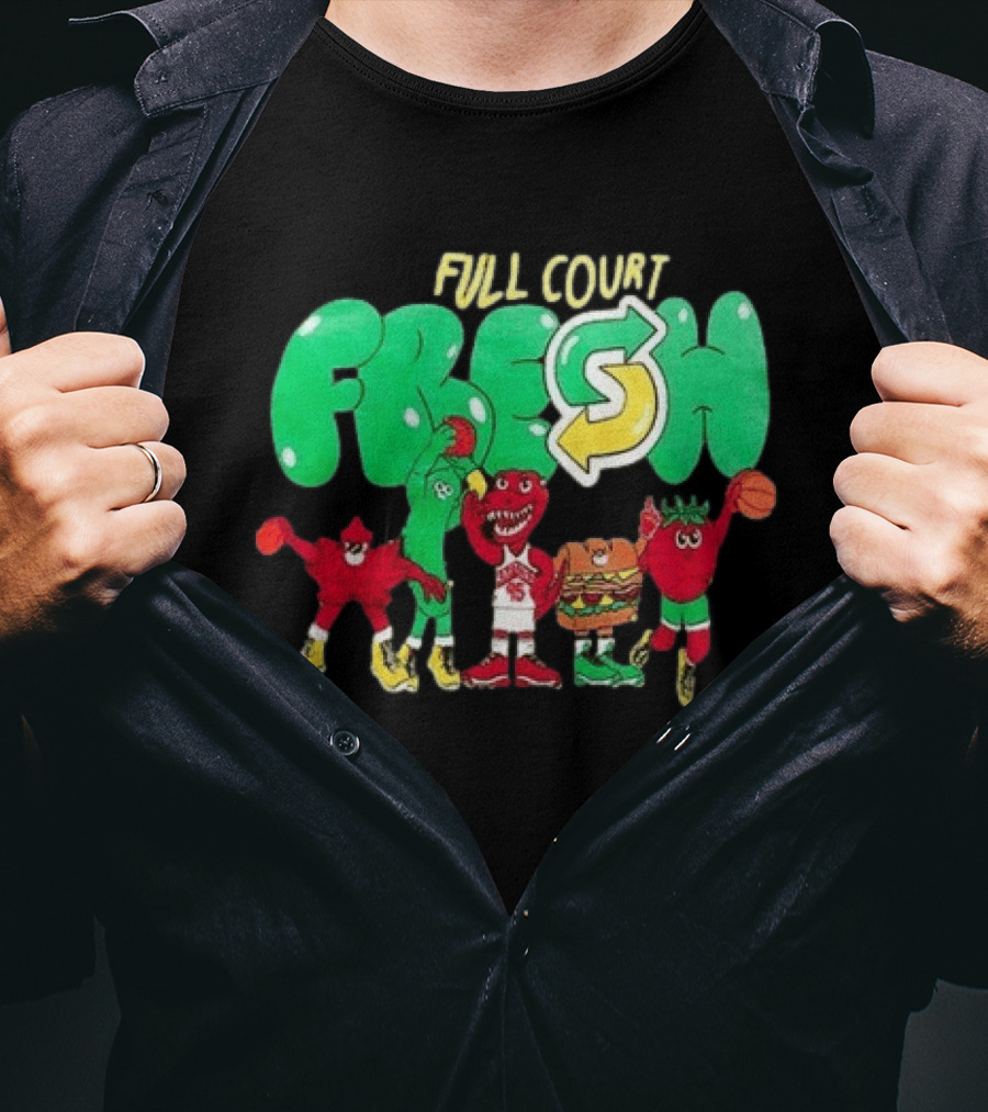 Toronto Raptors Full Court Fresh Characters 2026 T-Shirt