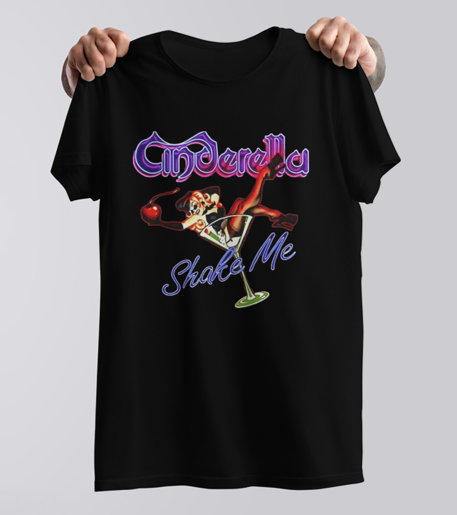 Cinderella Shake Me Martini Glass Art William Zabka Cobra Kai T-Shirt