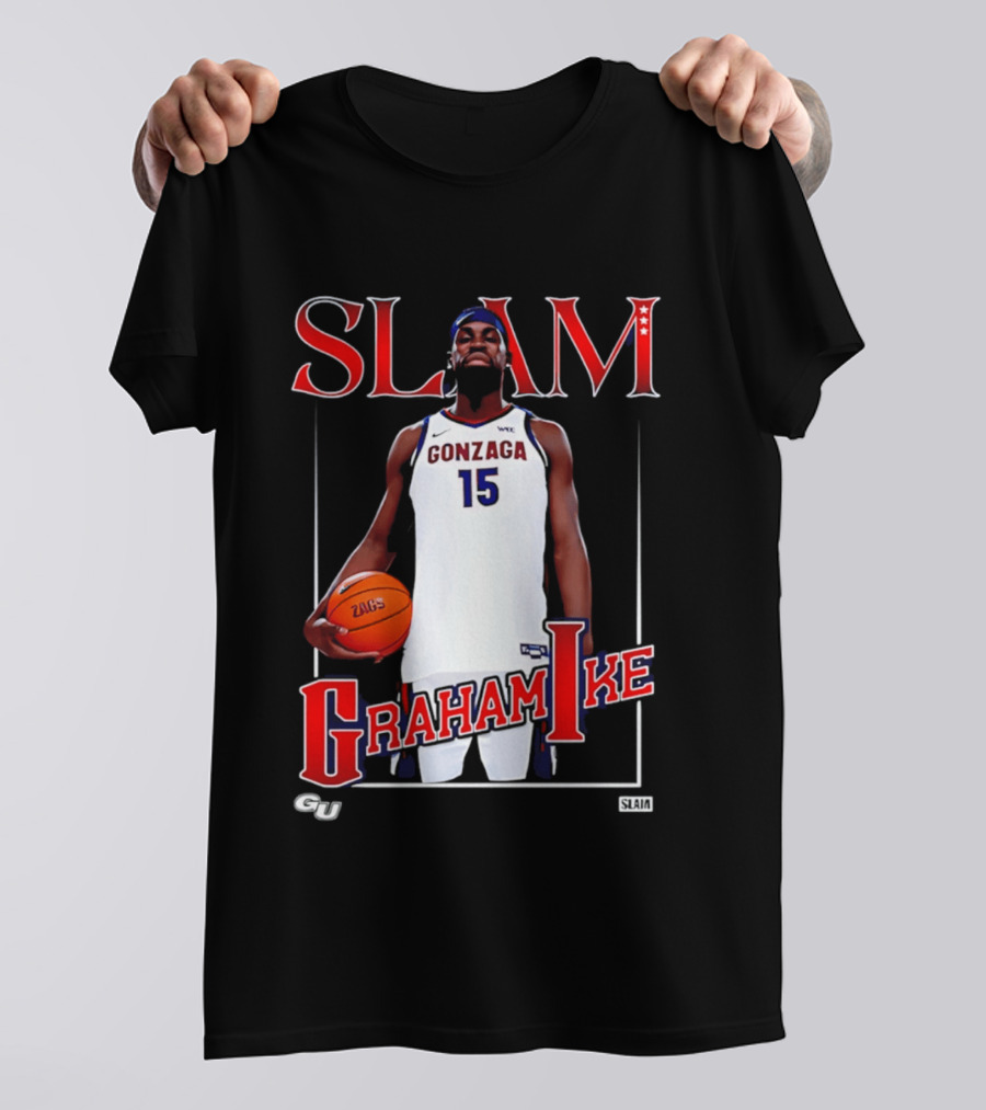 Graham Ike Gonzaga Bulldogs Slam Basketball 15 T-Shirt