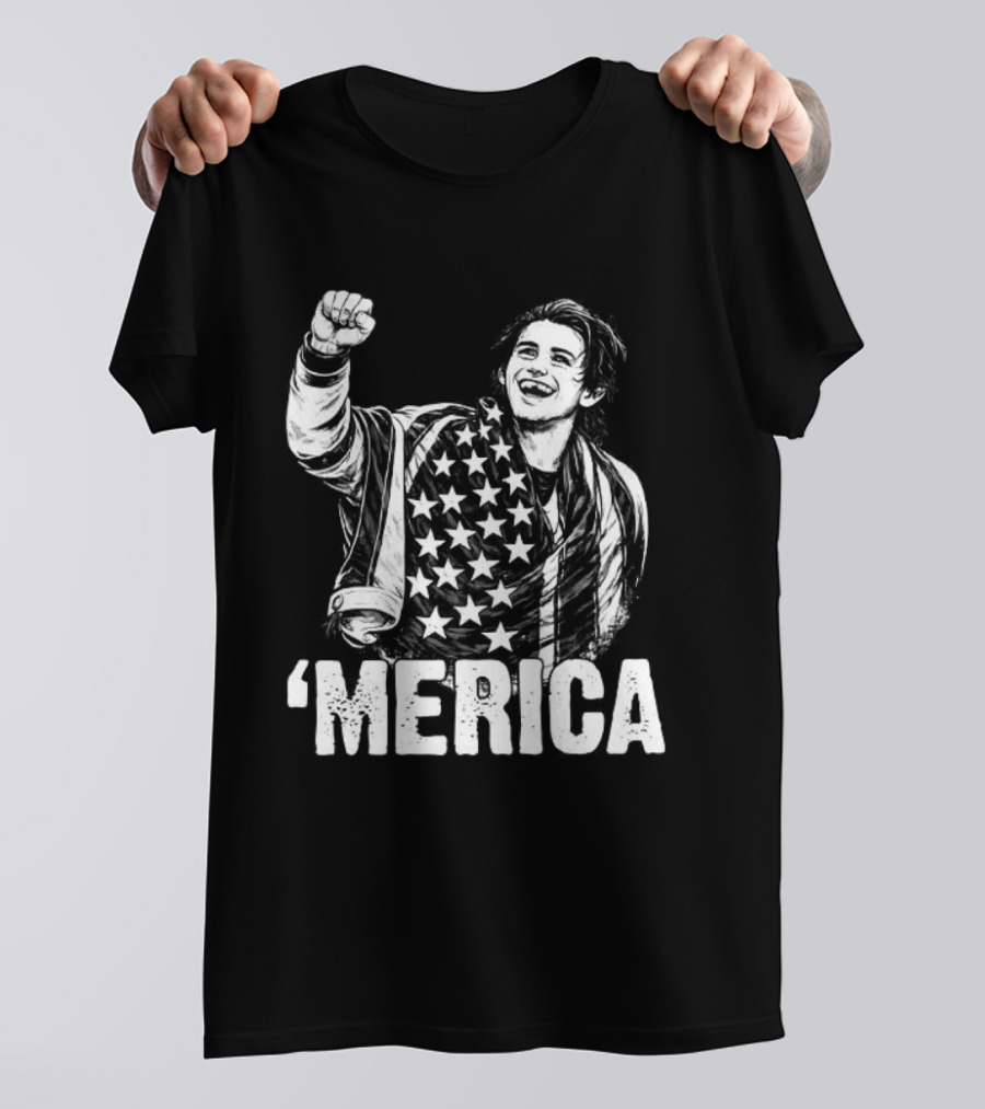 Jack Hughes Merica 2026 Olympic Gold Medal Team USA Hockey T-Shirt