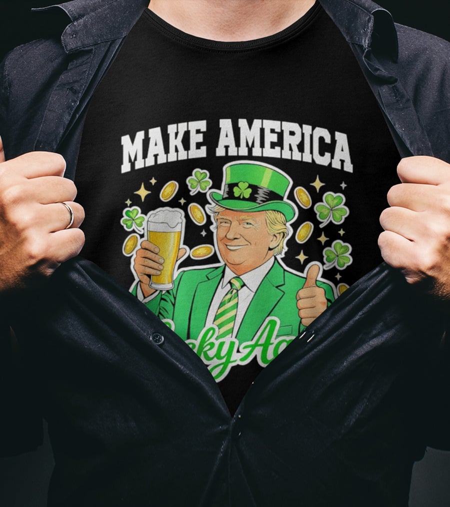 Make America Lucky Again Beer St Patrick's Day T-Shirt