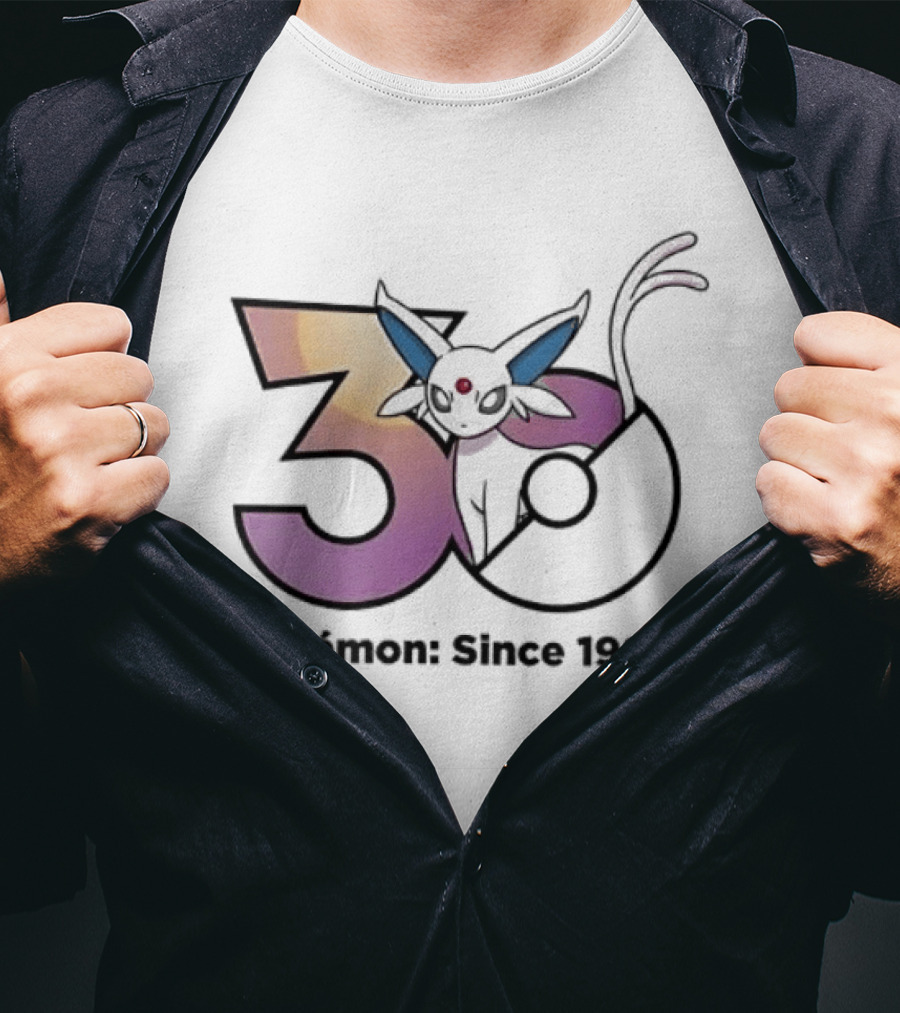 Espeon 30 Pokémon Since 1996 Anniversary Celebration T-Shirt
