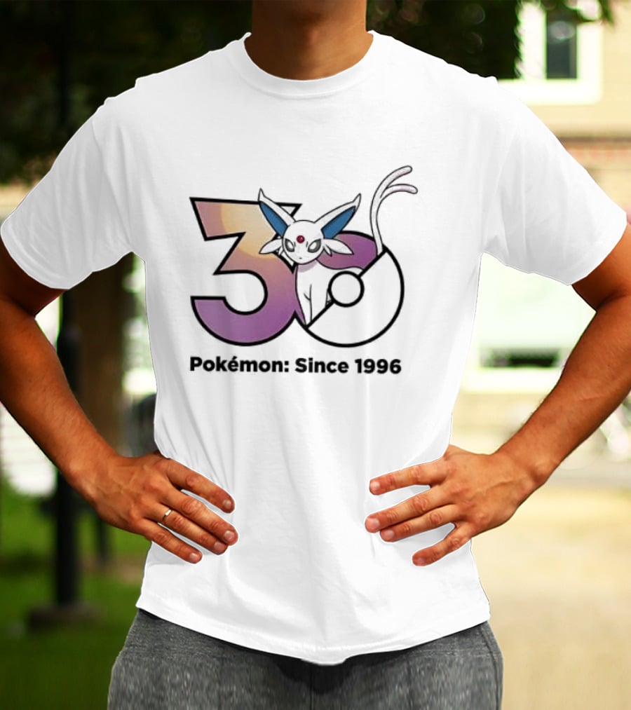 Espeon 30 Pokémon Since 1996 Anniversary Celebration T-Shirt