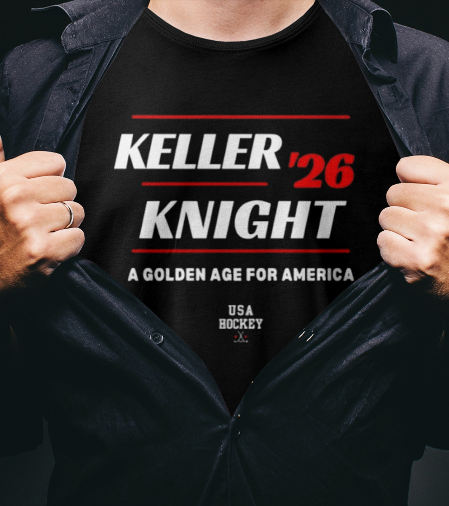 Keller Knight '26 USA Hockey A Golden Age For America T-Shirt