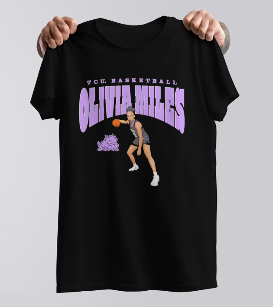 TCU Basketball Olivia Miles Horned Frogs T-Shirt