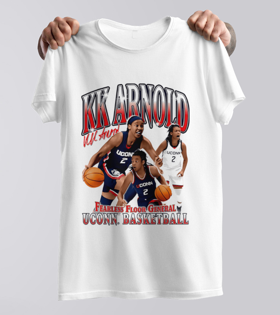 KK Arnold UConn Basketball Fearless Floor General T-Shirt